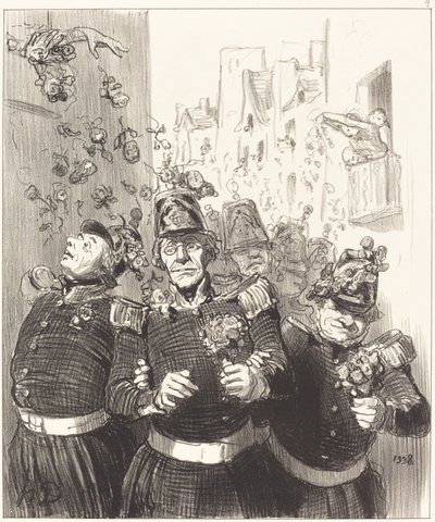 Rifolard hiç olmadığı kadar büyülendi... by Honoré Daumier