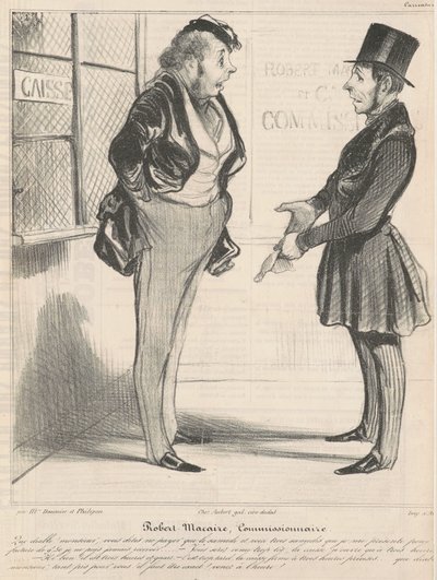 Robert Macaire Komiseri by Honoré Daumier