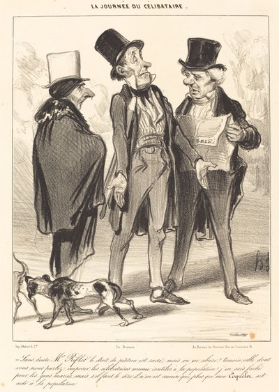Şüphesiz Bay Riflot haklı... by Honoré Daumier