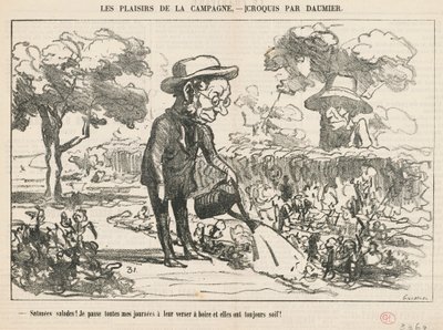 Lanet salatalar... by Honoré Daumier