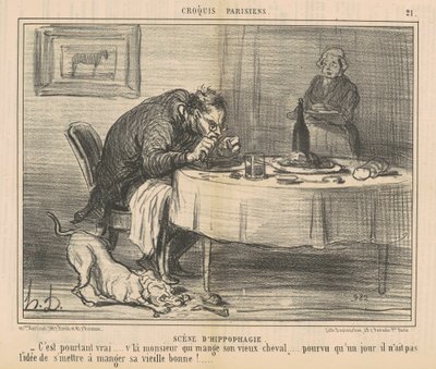 hipofaji sahnesi by Honoré Daumier