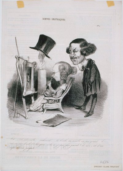 Grotesk Sahneler - Ah! takdire şayan by Honoré Daumier