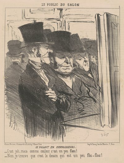 Uzmanlar olarak poz vermek by Honoré Daumier