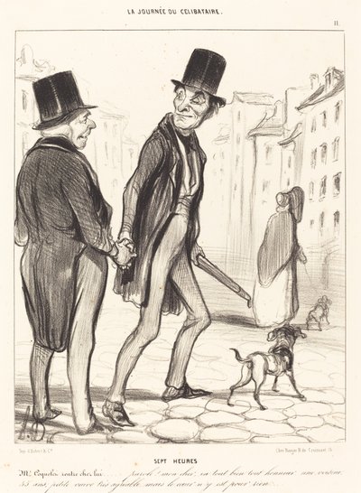 Yedi saat by Honoré Daumier