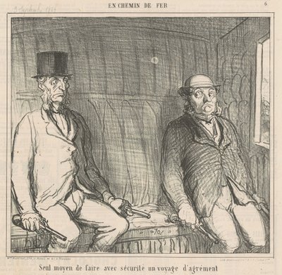 Bunu güvenli bir şekilde yapmanın tek yolu by Honoré Daumier
