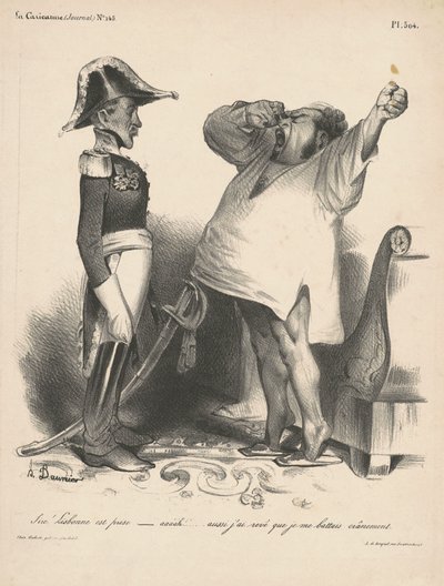 Efendim! Lizbon ele geçirildi... (Efendim! Lizbon ele geçirildi...) by Honoré Daumier