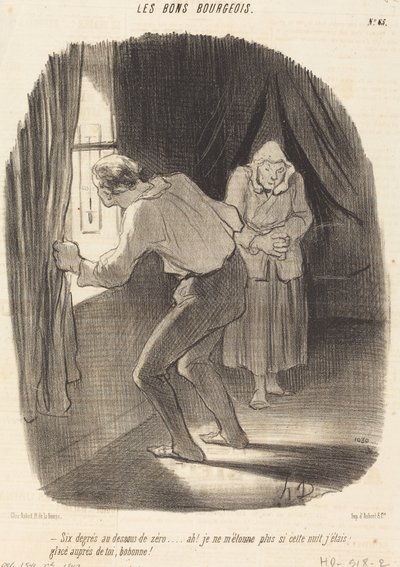 Sıfırın altı derece... by Honoré Daumier