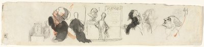 Çeşitli Figürlerin Eskizleri (versi) by Honoré Daumier