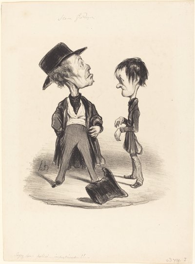 Kibar ol... ben... by Honoré Daumier