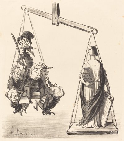 Genel oy hakkı by Honoré Daumier