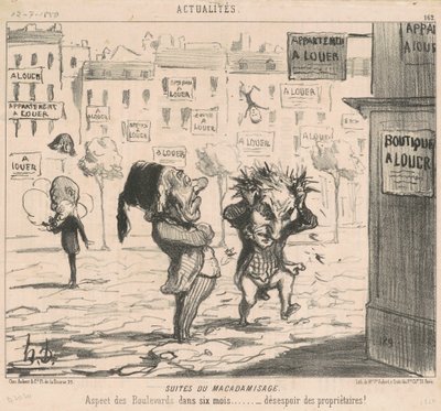 Makadamizasyondan sonra by Honoré Daumier