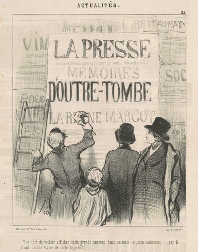 Bu ilanı yayınlamak istemeniz yanlış... by Honoré Daumier