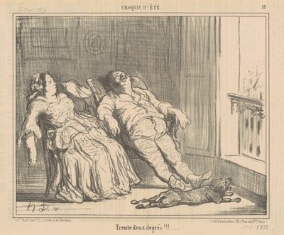 İki derece deneyin!!! by Honoré Daumier