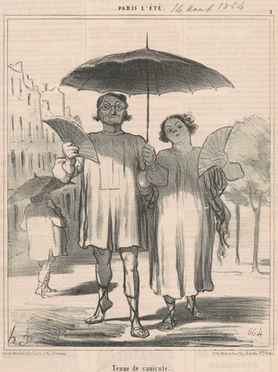 Isı dalgası kıyafeti by Honoré Daumier