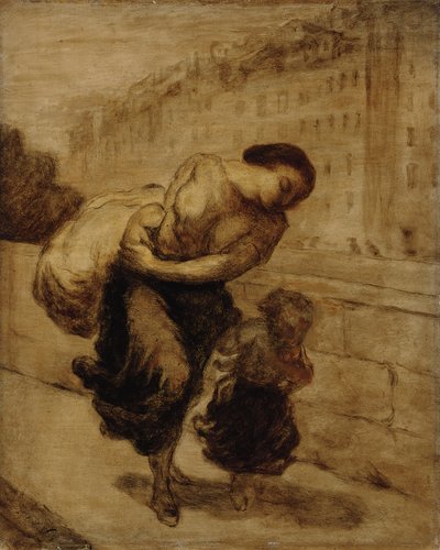 Yük; Yük, c.1855-1856 by Honoré Daumier
