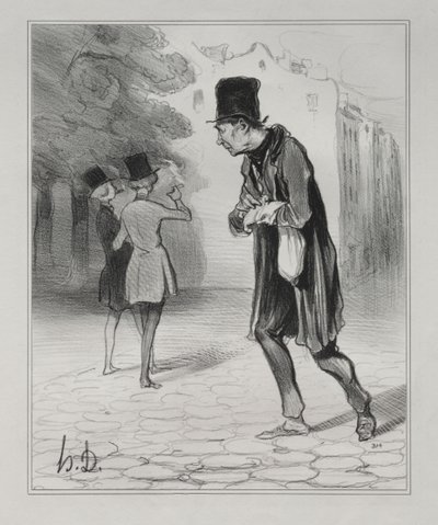 Puro Kütükleri Koleksiyoncusu by Honoré Daumier