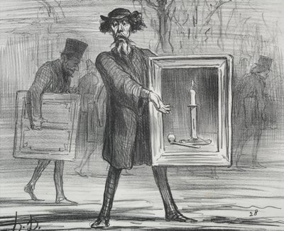 1859 Plaka Sergisi 1: Bunu Reddettiler, Cahiller!, 1859. by Honoré Daumier