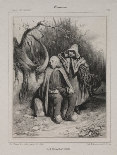 Geçersiz, 1835. by Honoré Daumier