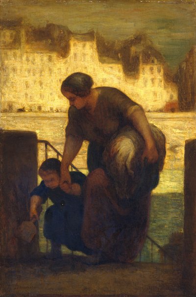 Çamaşırcı, 186[3]. by Honoré Daumier