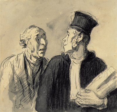 Avukat ve Müvekkili by Honoré Daumier