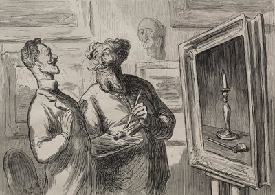 Ressamlar: Bir Realist Daima Kendisine Hayran Olacak Başka Bir Realist Bulur by Honoré Daumier