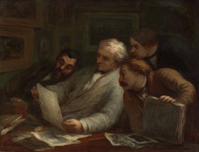 Baskı Koleksiyoncuları, c.1860-63 by Honoré Daumier