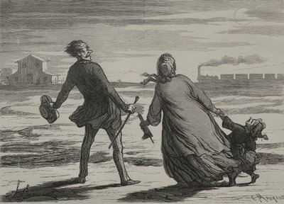 Demiryolu: Çok Geç by Honoré Daumier