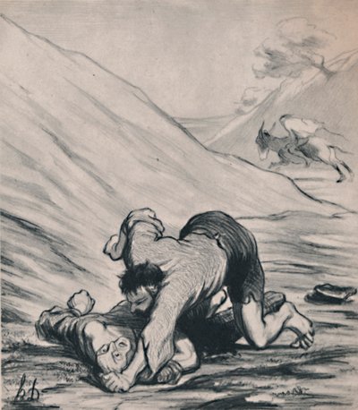 Soyguncular ve Eşek, 1860 dolayları, 1946. by Honoré Daumier