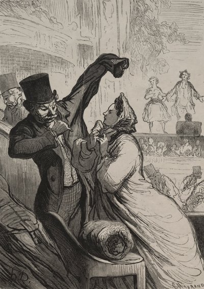 Tiyatro: Son Sahne. by Honoré Daumier