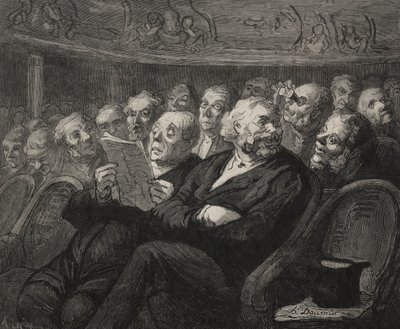 Tiyatro: Orkestra Çukuru. by Honoré Daumier