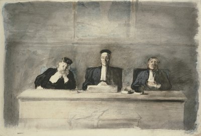 Üç Yargıç, 1858-60 by Honoré Daumier