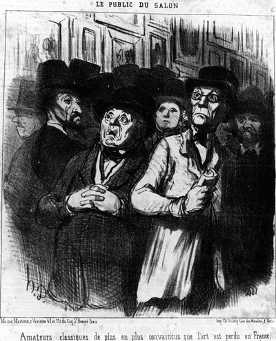 Gösterinin seyircisi. Klasik amatörler, Honore Daumier