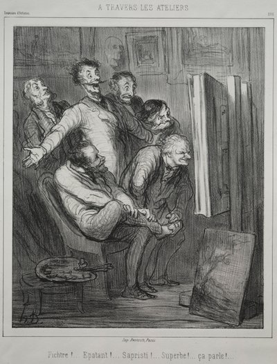 Stüdyolar aracılığıyla, 1862. by Honoré Daumier