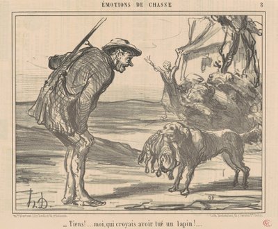Almak! Bir tavşan öldürdüğümü sandım! ... by Honoré Daumier