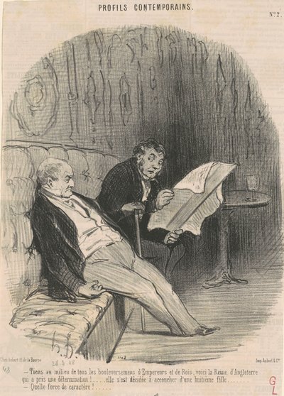 Kargaşaların... ortasında durun... by Honoré Daumier
