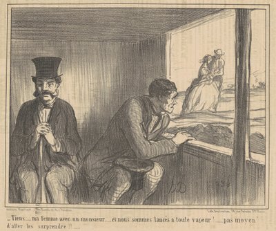 İşte ... karım bir beyefendiyle ... by Honoré Daumier