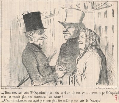İşte dostum, işte Bay Chapoulard... by Honoré Daumier