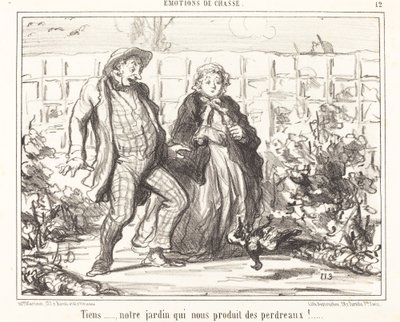 İşte... bahçemiz... keklik üretiyor!... by Honoré Daumier