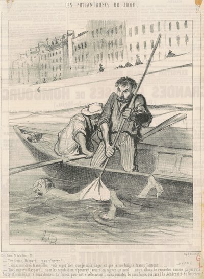 Sıkı çek Gaspar... Sıkılacak... by Honoré Daumier