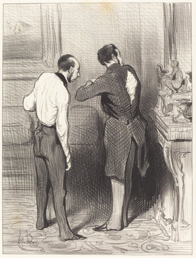 Elbisen bana yakışıyor, ödünç alıyorum... by Honoré Daumier