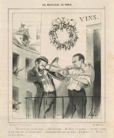 Senin, senin... senin tayının... by Honoré Daumier
