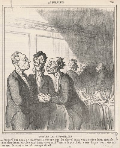 Her zaman Hipofajlar by Honoré Daumier