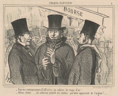 Tüm girişimciler onu sever... by Honoré Daumier