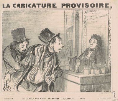 Her şey ücretli mi? Biz sadece... merhaba by Honoré Daumier