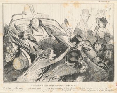 Ticari politika dürüstlüğünün zaferi by Honoré Daumier