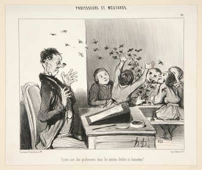 Öğretmenlerin üzücü kaderi? - #19 pf Profesörler ve Hardallar by Honoré Daumier