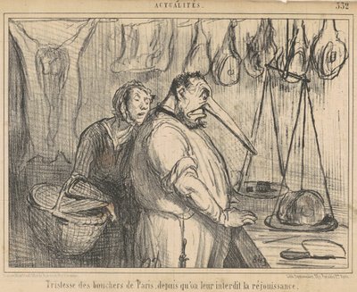 Paris kasaplarının hüznü... by Honoré Daumier
