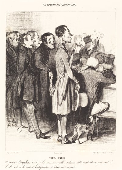 Üç saat by Honoré Daumier