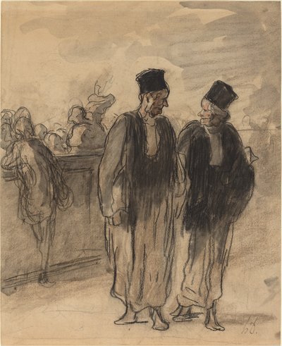 iki avukat by Honoré Daumier