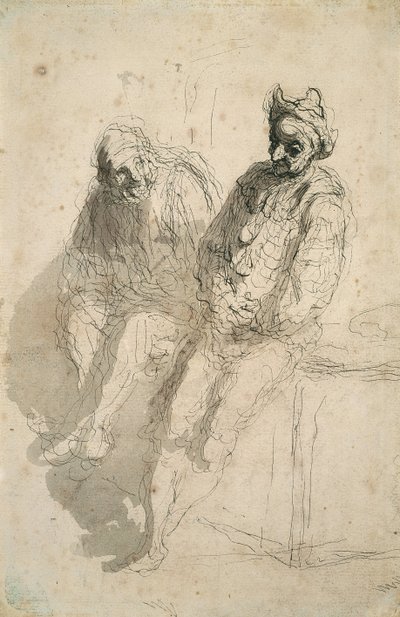İki Akrobat İki Akrobat by Honoré Daumier